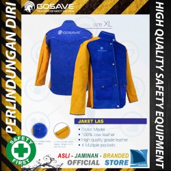 Jaket Las XL FULL Kulit / Fashion Apron Welding Jacket GOSAVE