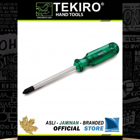 Obeng Ketok Tembus Hijau (+) Plus / Go-Thru Green Handle Screwdriver